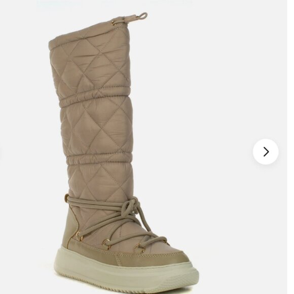 NEW PAJAR Gravita Waterproof High Pull On Boots IN Beige for women 1225 10m5 - Picture 10 of 12